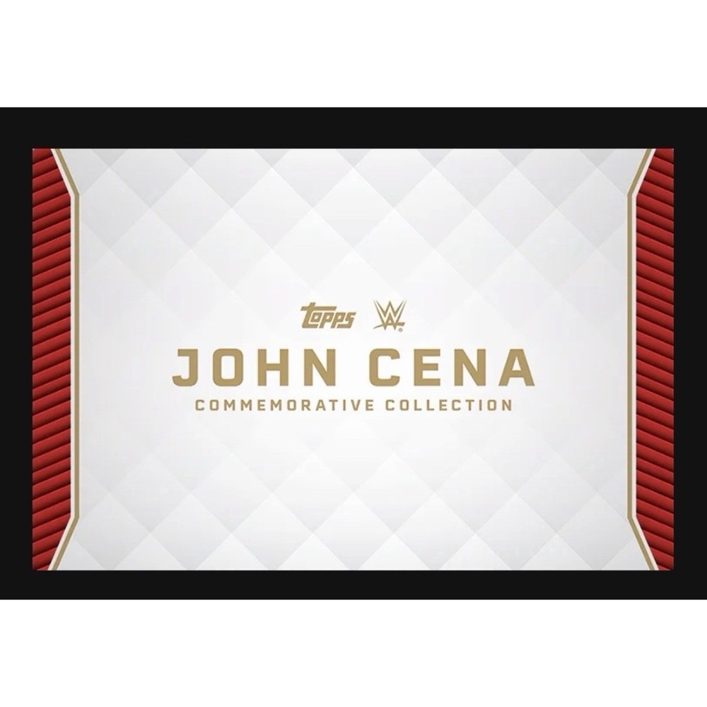 2025 TOPPS John Cena Commemorative Collection in hand